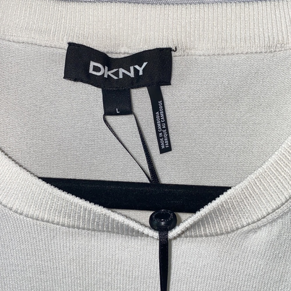 DKNY Color-Block Top - Picture 8 of 11